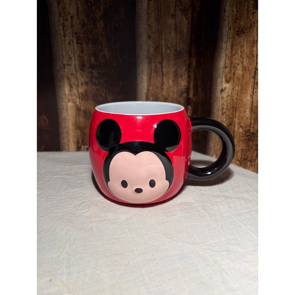 Disney Store Mickey Mouse Tsum Tsum Red Ceramic Coffee Mug NB15 465513166955